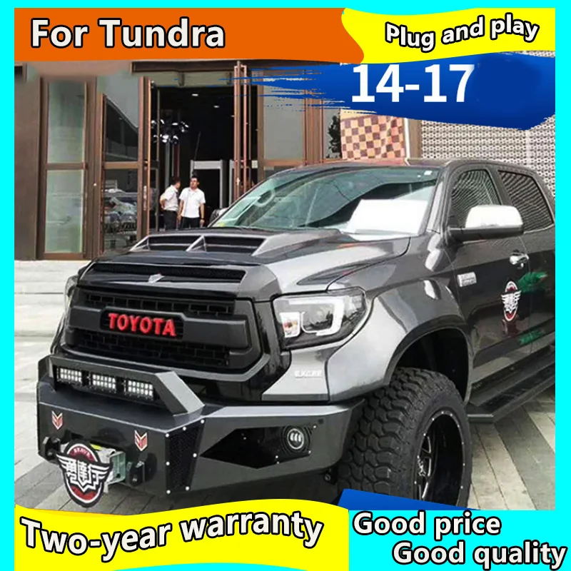 Налобный фонарь для Toyota Tundra 2014 2017 светодиодный фары секвойи фар Биксеноновые