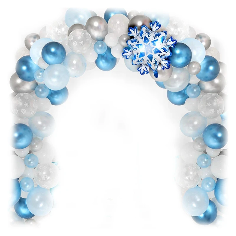 132 шт. Снежинка воздушные шары гирлянда арочный комплект для дня рождения/Baby Shower