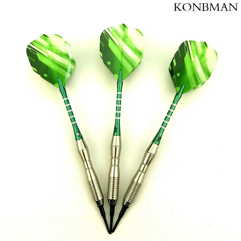 3 шт. мягкие зеленые профессиональные дротики для игры 18 г|Дартс| |