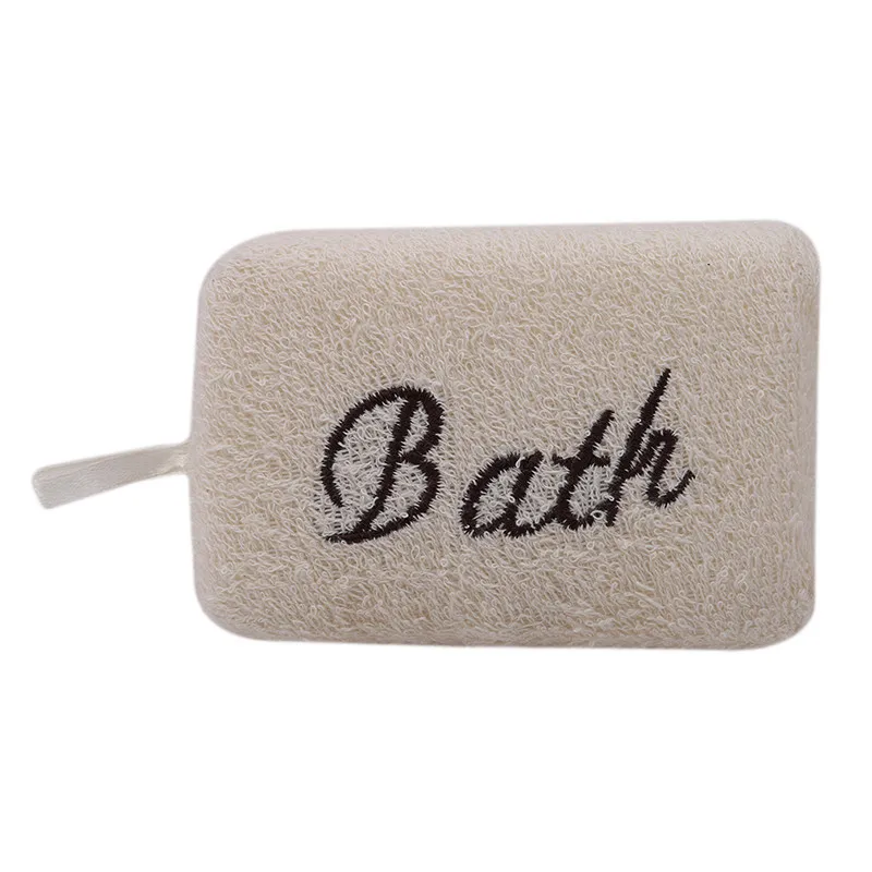 Прямоугольная мягкая губка для душа из натурального волокна ванны богатая пена