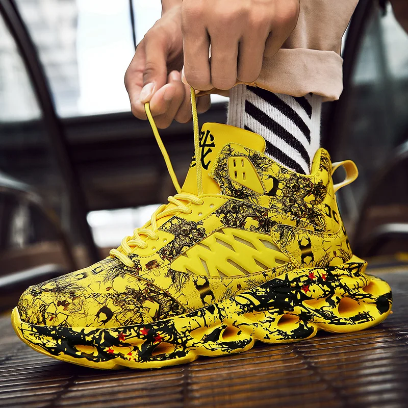 Мужская беговая Обувь Нескользящая амортизирующая дышащая Спортивная обувь