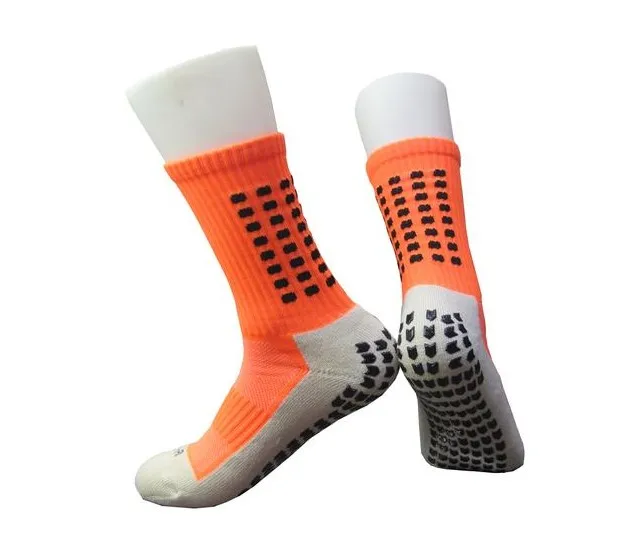 Новые противоскользящие футбольные носки мужские спортивные хлопковые хорошего