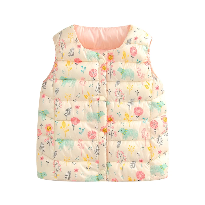 

2022 детский жилет для девочек, одежда для маленьких девочек, детские куртки, верхняя одежда, хлопковый теплый детский жилет, безрукавка, паль...