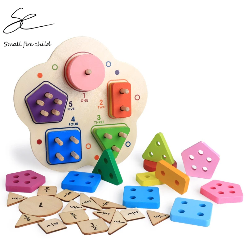 

Новинка 2019, Развивающие деревянные игрушки для детей раннего возраста, Геометрическая игра, сочетающая форма, цветные познавательные кубик...