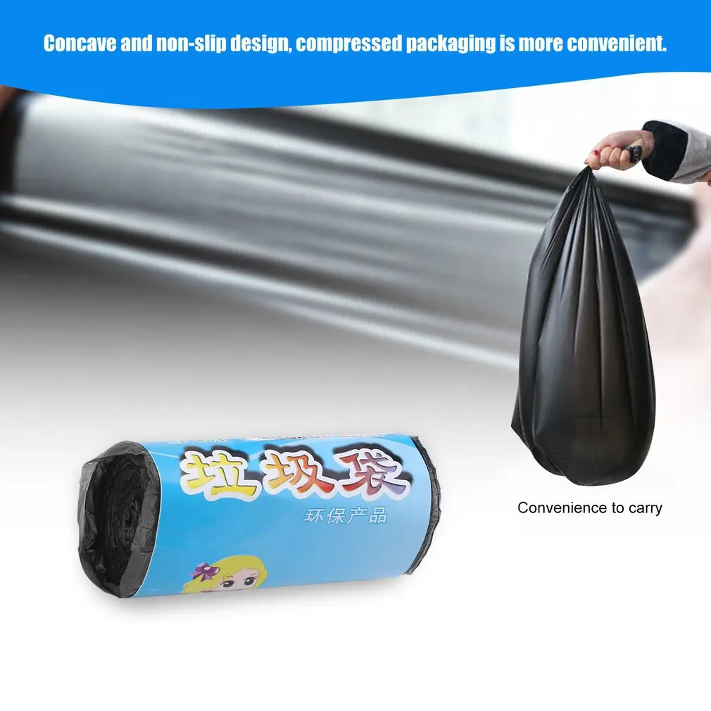 

Black High Quality Environmentally Friendly Load-bearing Disposable Garbage Bag 42x39cm Continuous Roll-Off Hotel Garbage Bag