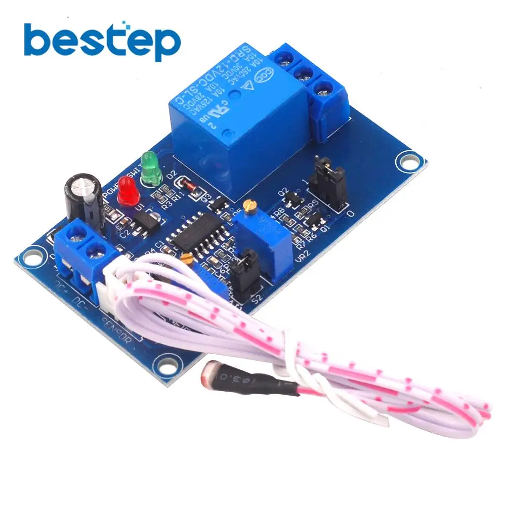 Релейный модуль датчика фоточувствительного резистора 5 В 12 Регулируемый Модуль