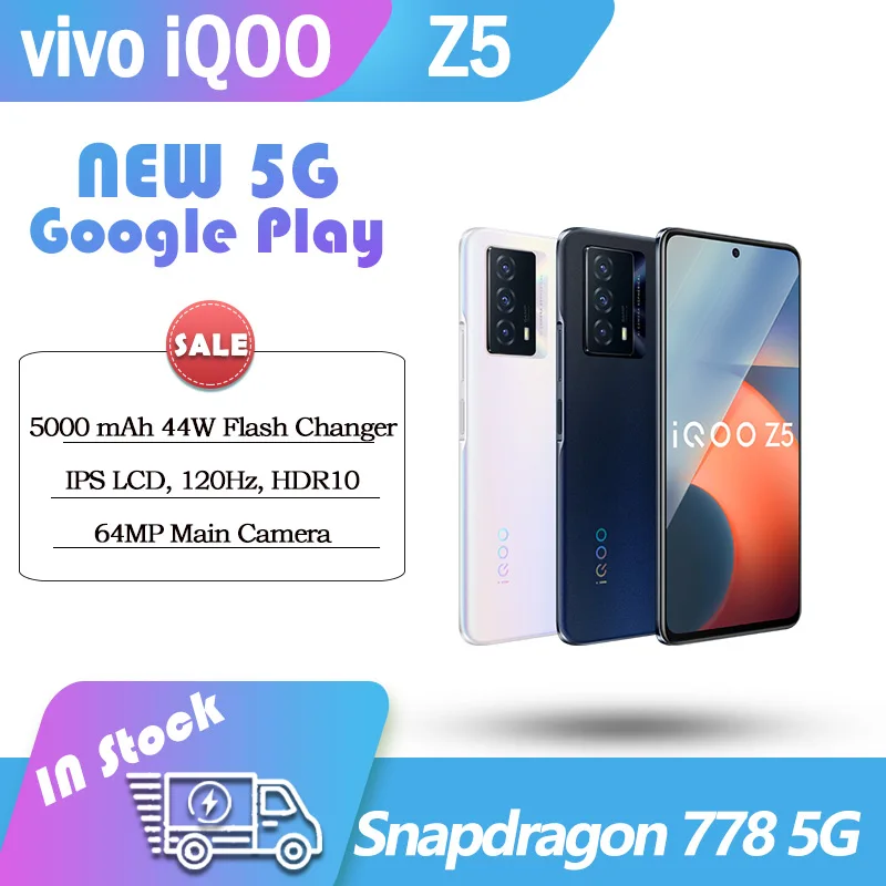 

Смартфон ViVO iqoo Z5 5G, 778 Гц, 120 мА ч, 44 Вт, зарядное устройство, NFC, камера 64 мп, Snapdragon 5000, IPS, ЖК-дисплей
