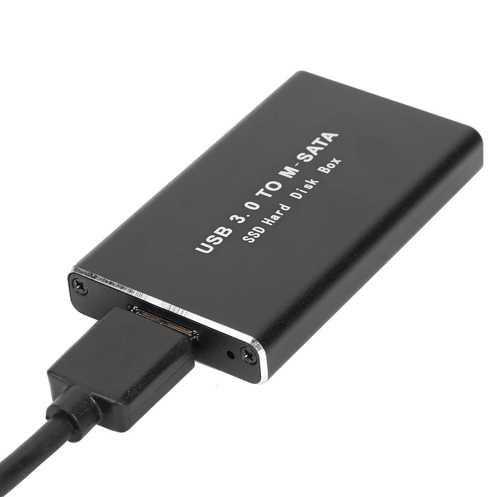 Мини SSD жесткий диск чехол USB3.0 адаптер mSATA корпус алюминиевый сплав внешний