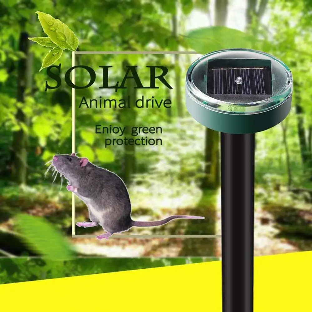 EZ4U Солнечный репеллент от моли ультразвуковой отпугиватель животных солнечной
