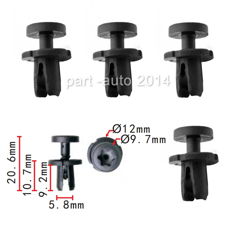 

10x /100x / 500x OEM заклепки для впускного воздуховода VW внутренняя отделка клипы 7L6868307