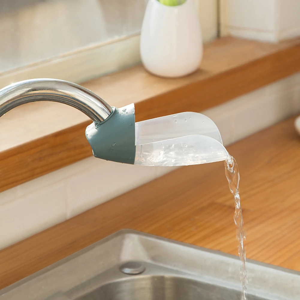 Tap Extension Device Bath Water Faucet Extender Kid Cartoon Hand Washing Guider Silicone Spout Cover Kids Bath Safety Protector