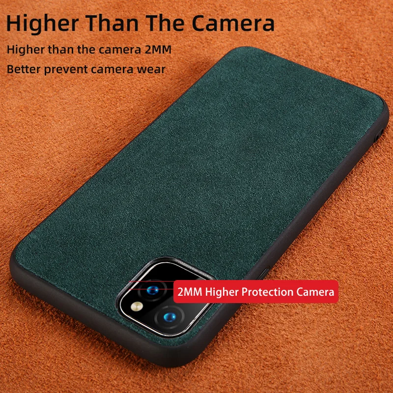 Чехол из натуральной кожи для Iphone 11 pro max оригинальная Противоударная задняя