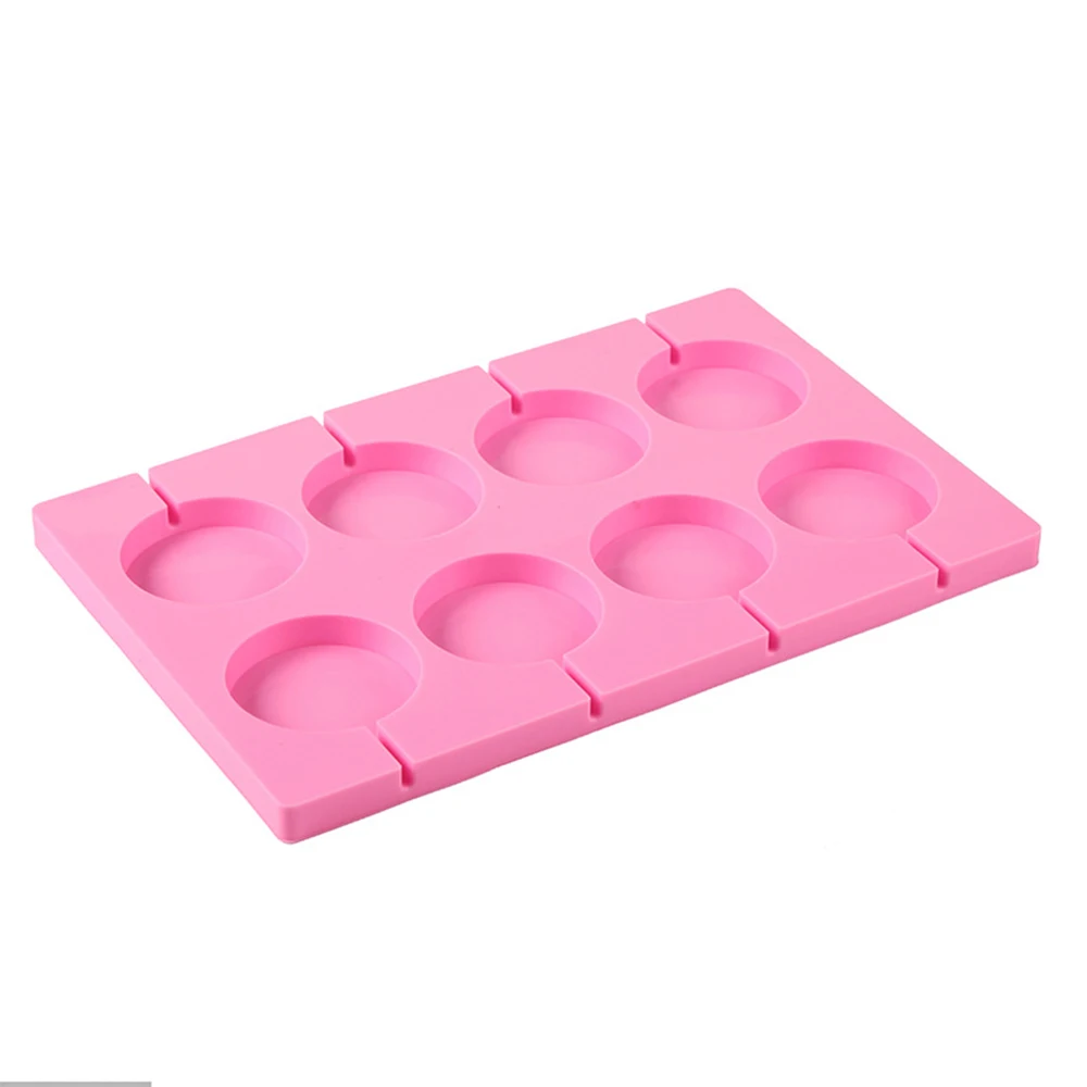 

New 8 Holes Silicone Mold Big Round Lollipop Mold Cake Decorating Tool For Same As Snack Party Kitchen Tools Bakeware Pastry