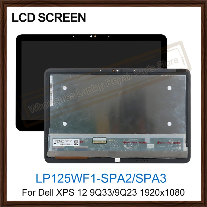 Ноутбук ЖК дисплей Экран для Dell XPS 12 9Q33 lp125wf1 spa3 9Q23 LP125WF1 SP A2 сенсорный экран
