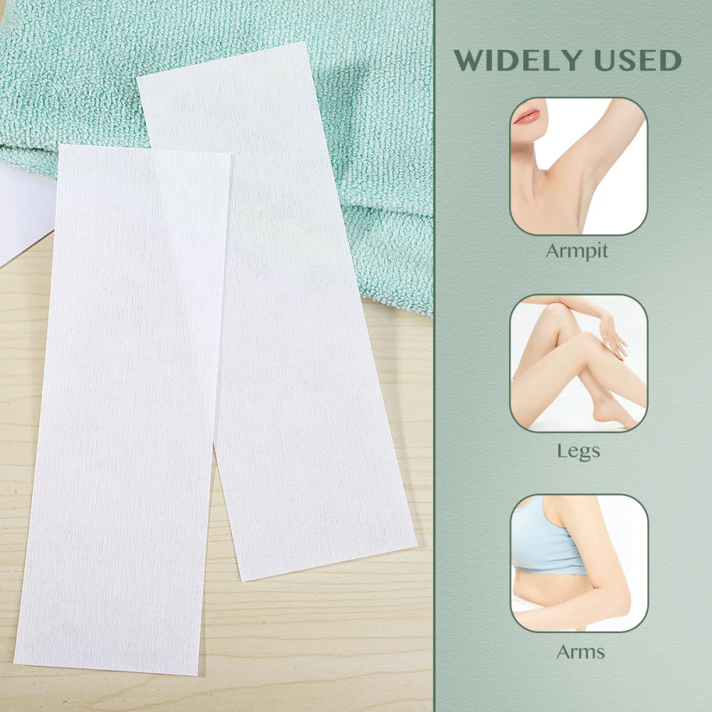 ROSENICE 100pcs Professional Paper Wax Strips Thicken Non-woven Epilation Depilatory for Arms Legs Full Body | Бритье и удаление