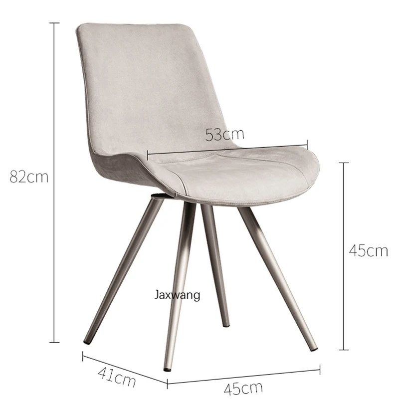 

Nordic Dining Chairs Modern Minimalist Home Kitchen Furnitrue Rotatating Chair Luxury Study Leather Chair Backrest Dining Chair