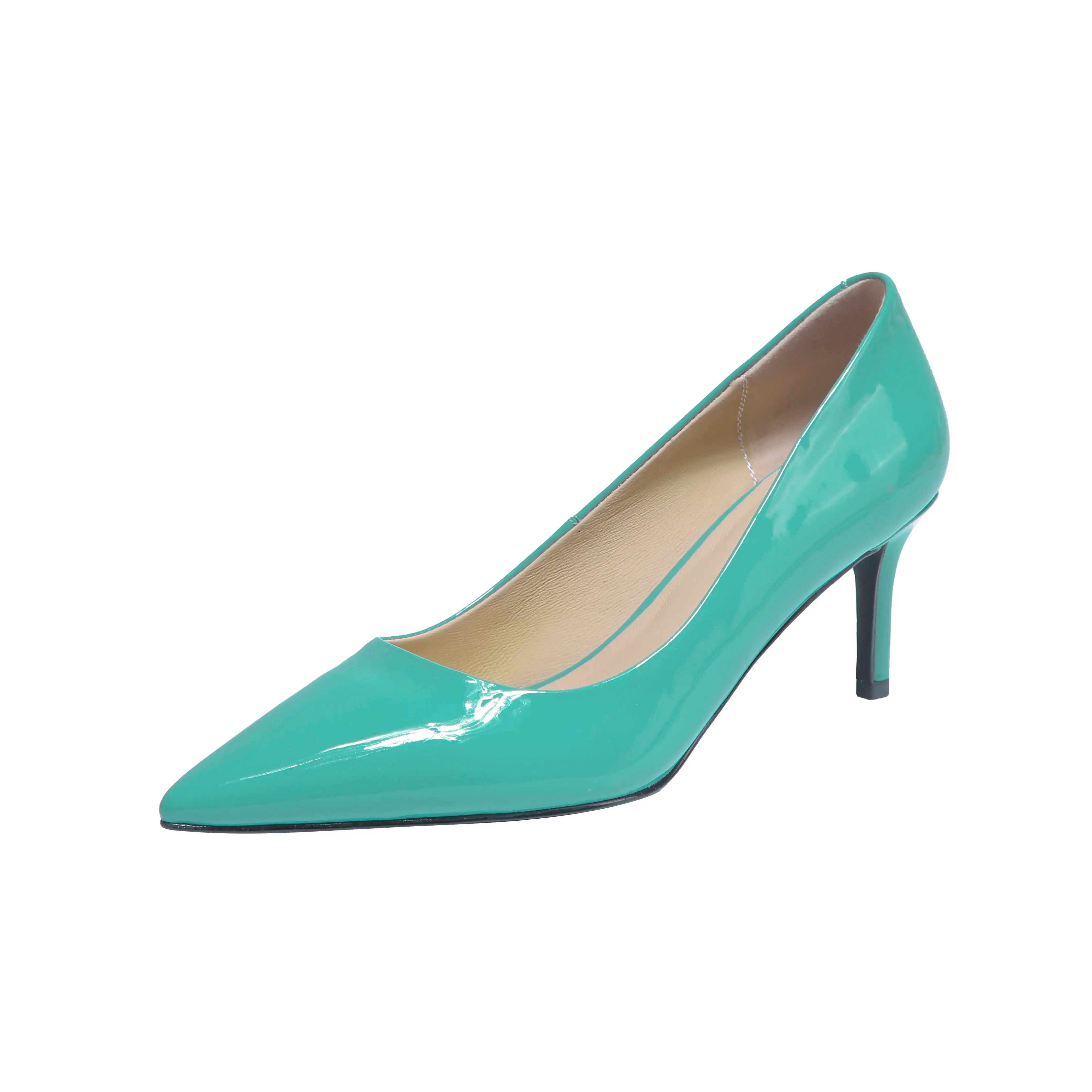 

Krazing Pot 2021 new arrival patent leather pointed toe thin high heels office lady daily wear shallow slip on women pumps L30