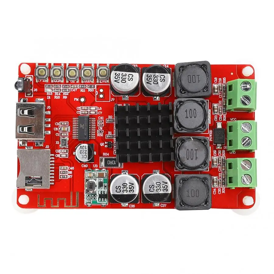 Плата цифрового усилителя TPA3116 Bluetooth-приемник U-диск TF-карта декодер с