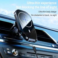 15w qi magnetic wireless charging for car mobile phone holder charger 360 degree rotation fast charging for iphone 13 12 pro max