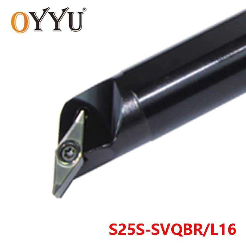 

Oyu SVQBR SVQBL S25S-SVQBR16 твердосплавные вставки для держателя S25S-SVQBL16 токарный станок резак с ЧПУ хвостовик токарный инструмент Расточная планка