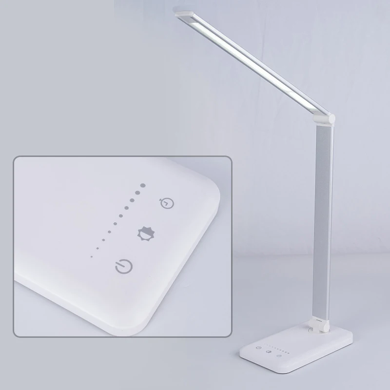 Светодиодный Настольные лампы QI Беспроводной зарядка с функцией