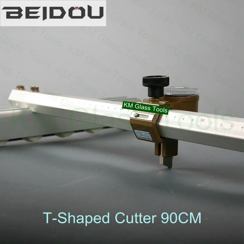 Супер качество! BEIDOU 3" /90 см стеклянный Т-образный резак(скоростной резак). Резка стекла 6~ 12 мм