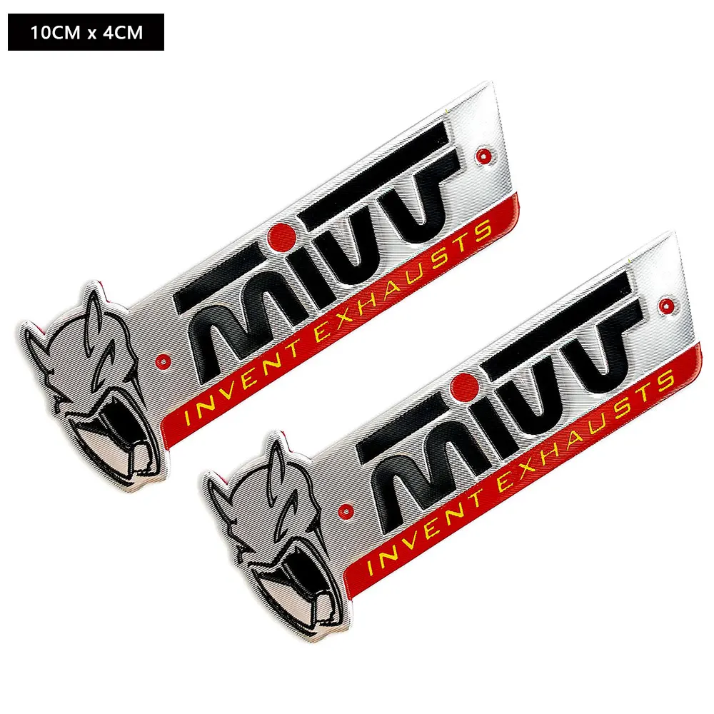 2 шт./партия алюминиевые наклейки на выхлопные трубы мотоцикла Mivv для YAMAHA Kawasaki Suzuki