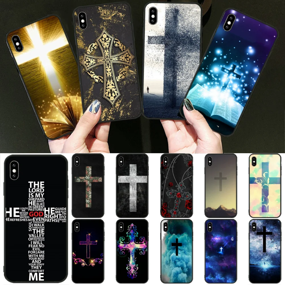 LJHYDFCNB христианский крест Новое поступление чехол для телефона iphone 5 5s 5C SE 6 6s 7 8 plus X