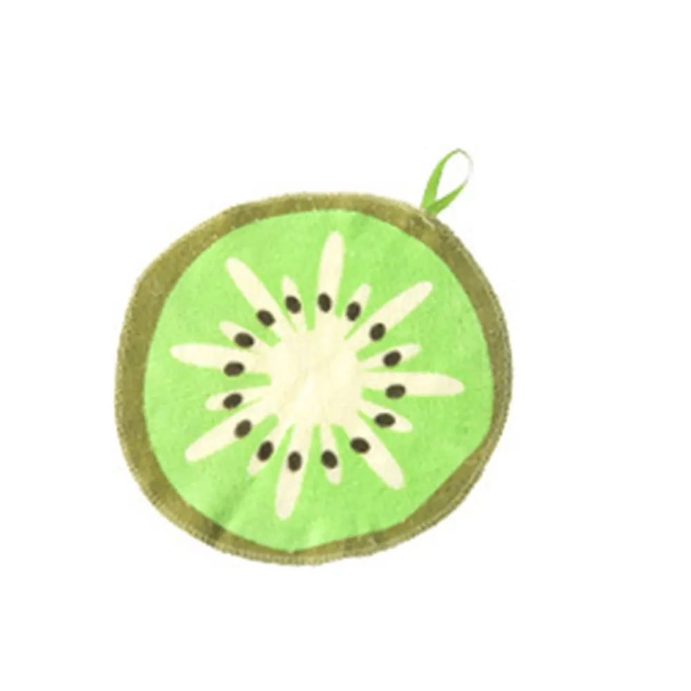 Kiwi Оранжевая салфетка для мытья посуды, фруктовая салфетка для мытья, мульти-узор, домашний сад, домашние детские полотенца, милые кухонные Kawaii - Цвет: Kiwi