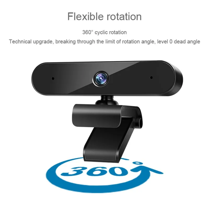 

1080P USB Webcam Computer PC Camera With Mic Rotatable Cameras For Online Live Broadcast Video Calling Conference