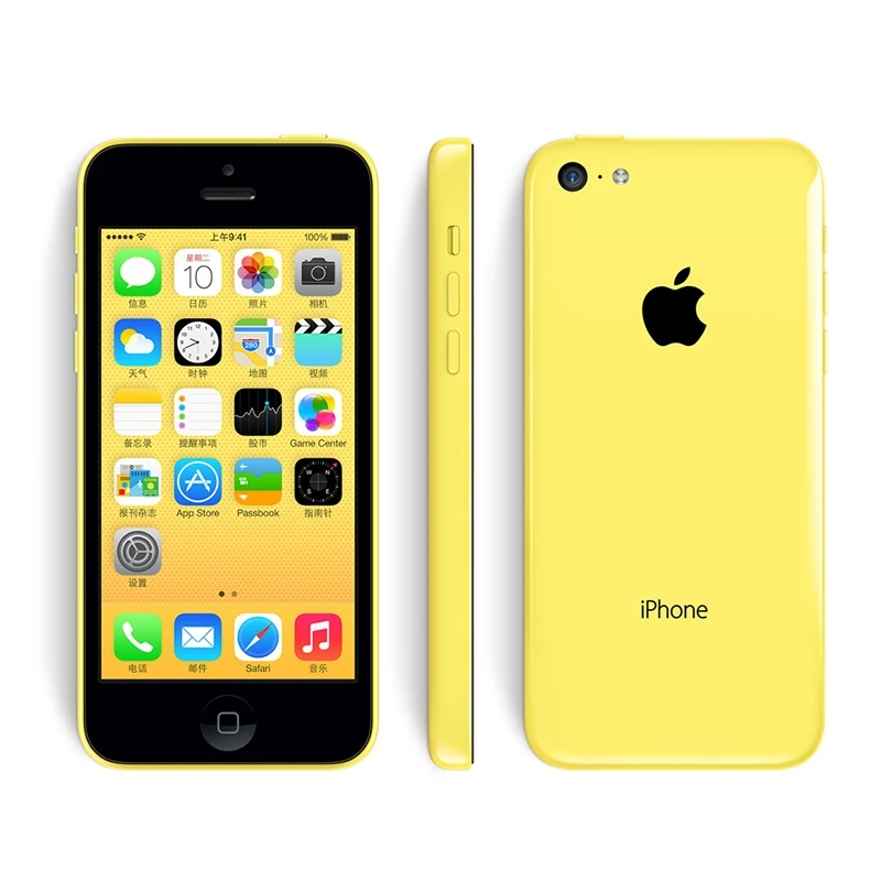 Yellow Разблокированный Apple iPhone 5C двухъядерный 4," 8MP мобильный телефон 8 ГБ/16 ГБ/32 ГБ rom Apple IOS WiFi gps WCDMA 3g Подержанный смартфон - Цвет: Yellow
