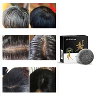 soap hair darkening shampoo bar organic conditioner moisturize repair gray white hair color dye treatment bamboo