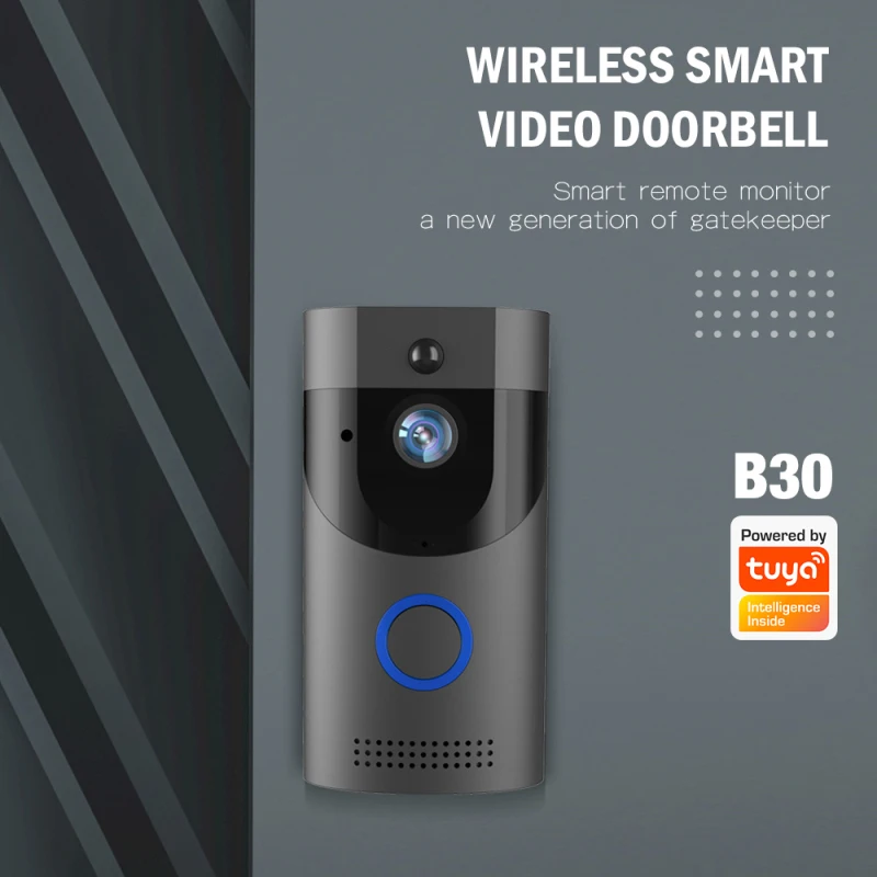 

Tuya App Wireless Door Bell Camera IR Night Vision Induction Automatic Recorded Smart Video Door Chime 720P Wireless Intercom