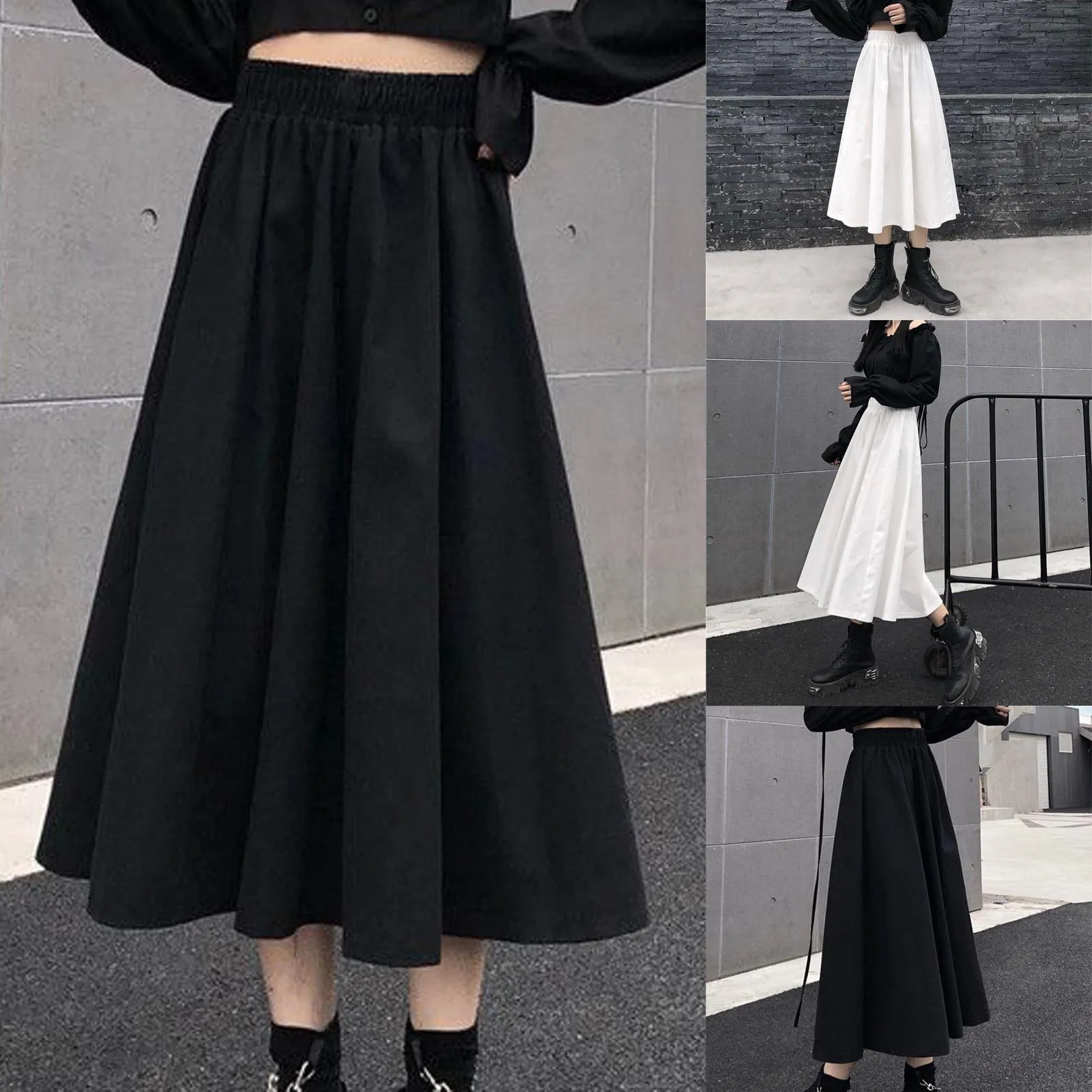 

SAGACE High waisted dark A-line skirt women's half length skirt 2021 summer fashion new women's clothing Korea single женские юб
