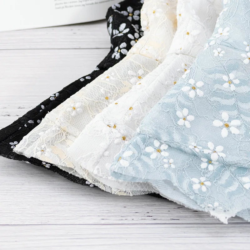 

OMEA Summer Lace Hat Women Floppy Embroidery Floral Beach Hat Holiday Sun Visor Adjustable Ribbon Wide Brim Luxury Girl Elegant