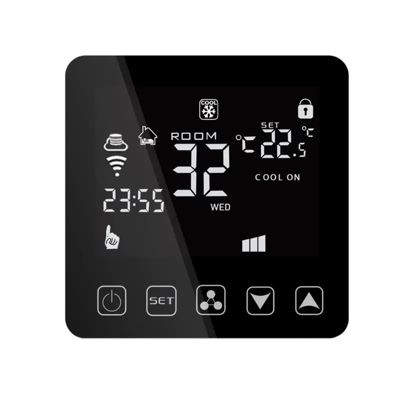 

Wifi Air Conditioner Thermostat Fan Coil Cooling Heating Temperature Remote Voice Controller for Alexa Google Assistant