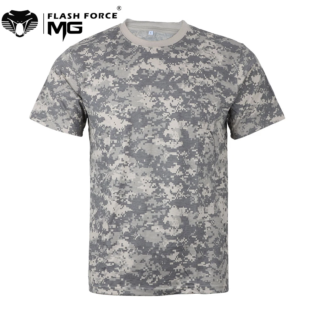 

Camouflage Combat Shirt Quick Dry Short Sleeve Tactical T-shirt Man Camo Military Army T Shirt for Hunting Outdoor Hiking