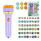 Лампа-вспысветильник проекционный фонарик, детская книга со сном, игрушка для раннего развития, подарок на день рождения, Рождество, игрушка с подсветкой