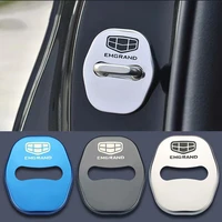 car door lock cover stainless steel emblem shell decoration suit for geely atlas emgrand gl gs protector buckle auto accessories