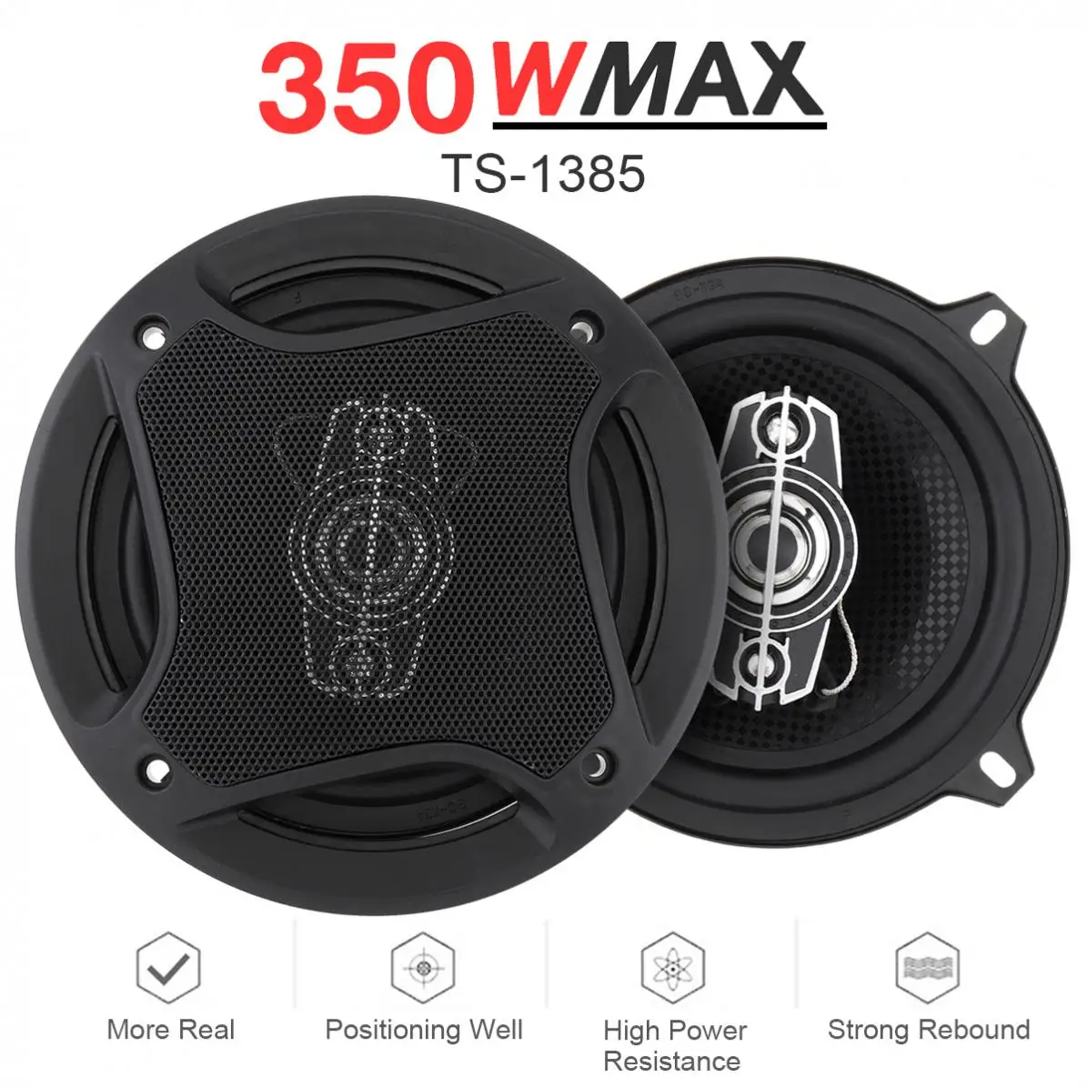 Автомобильный коаксиальный динамик 2 шт. 5 дюймов 13 см 350 Вт Авто Аудио музыка
