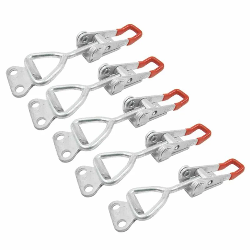 

5pcs/Set 100Kg 220Lbs Holding Capacity Quick Release Latch Toggle Clamp Assembly Replacement Hardware
