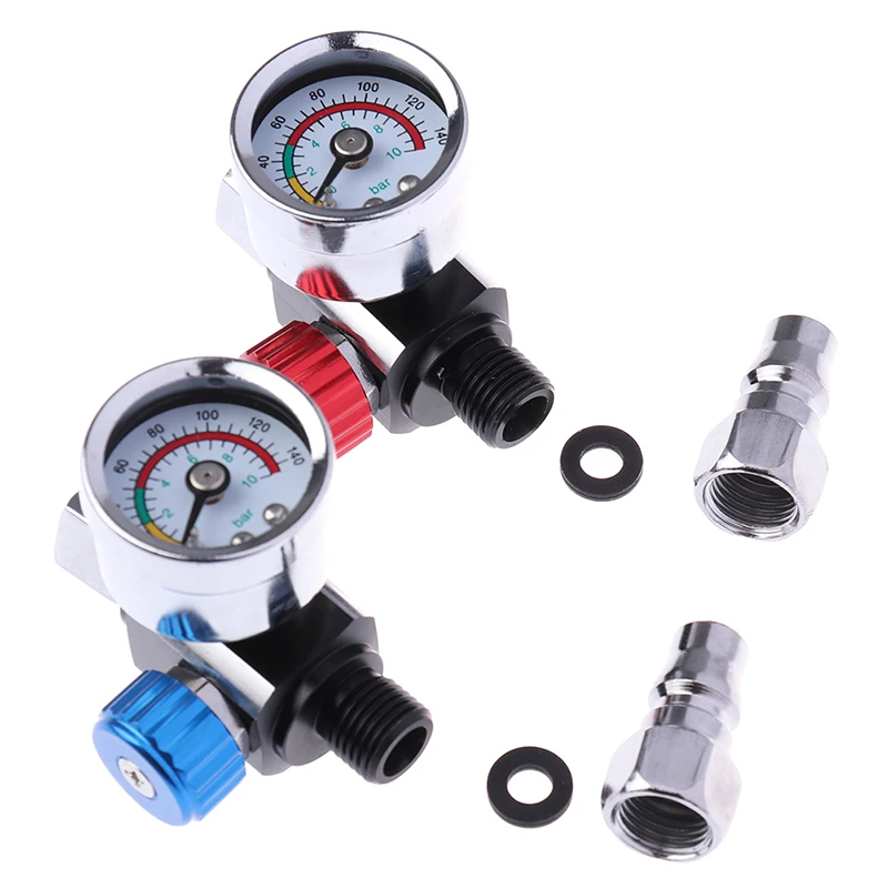Spray Gun Adjust Air Pressure Regulator Gauge Car Auto Repair Painting Tool Accessories Pneumatic | Инструменты