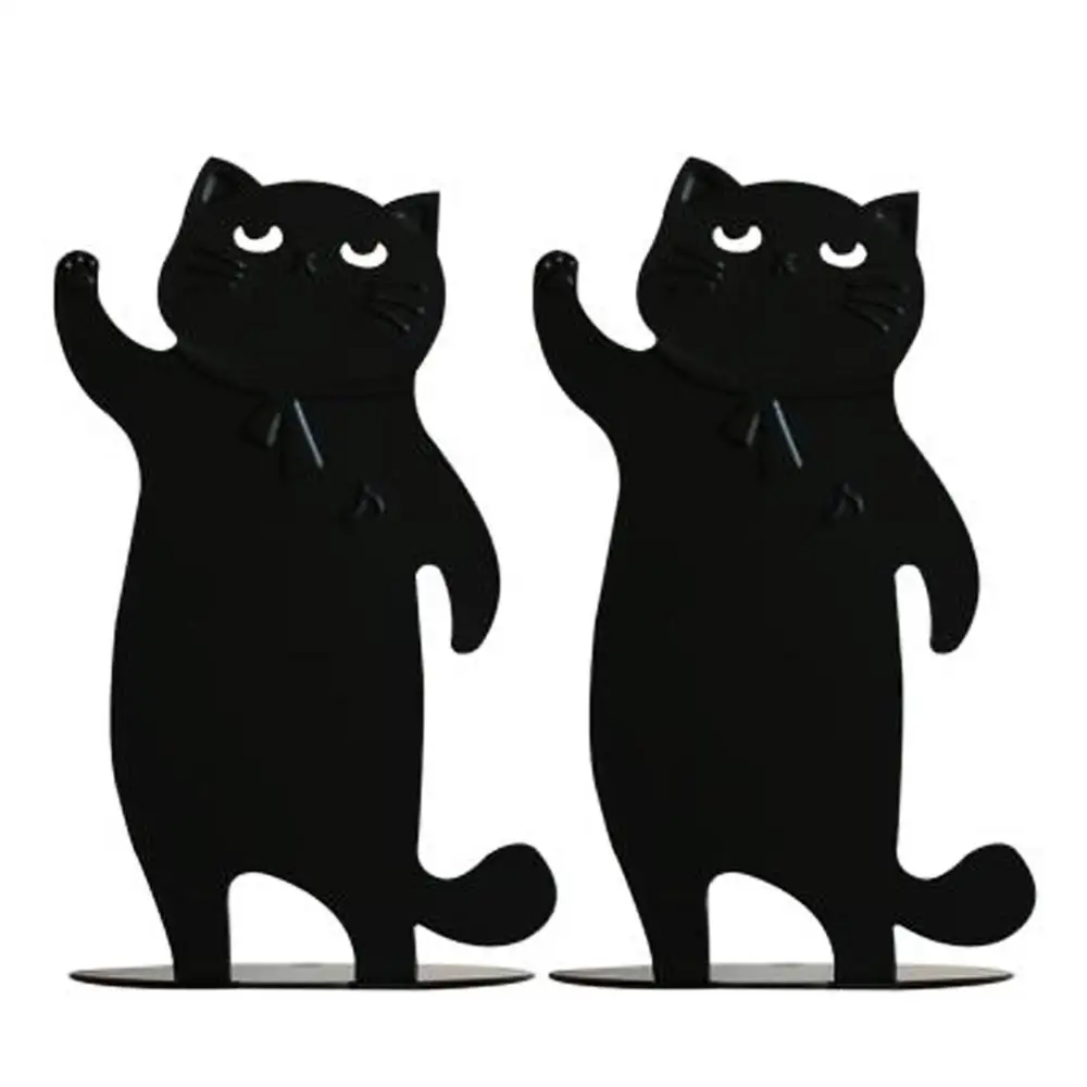 1 Pair Black 1 пар/упак. черно-белый металлический кошачий форзац для школы и дома - Цвет: 1 Pair Black