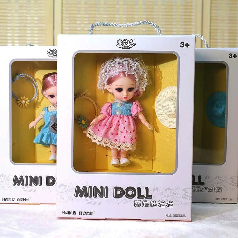 

16CM Girls BJD Dolls 1/8 DIY Movable Joint Dress Up Fashion Clothes Dummy for Doll Generation Royalty Toy Girl Gift Birthday