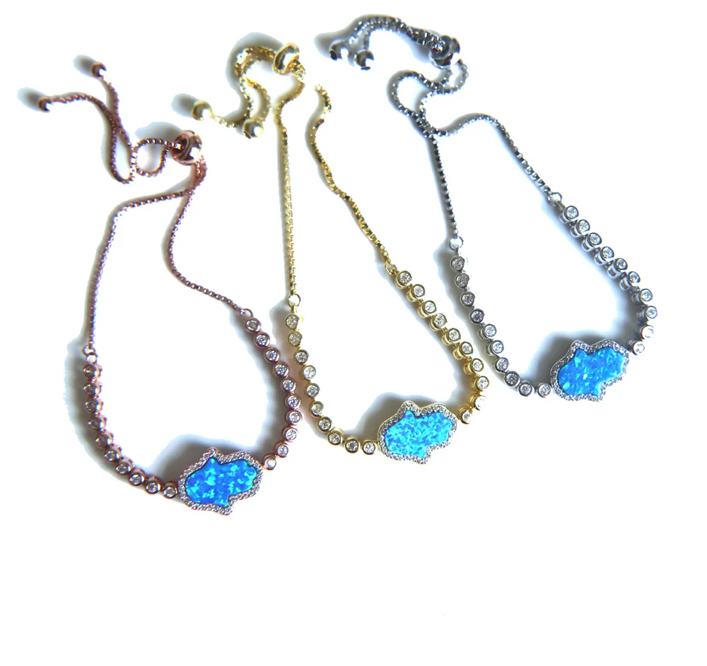 2017 Европейская мода США 100% чистое серебро 925 пробы цепочка для тенниса опал