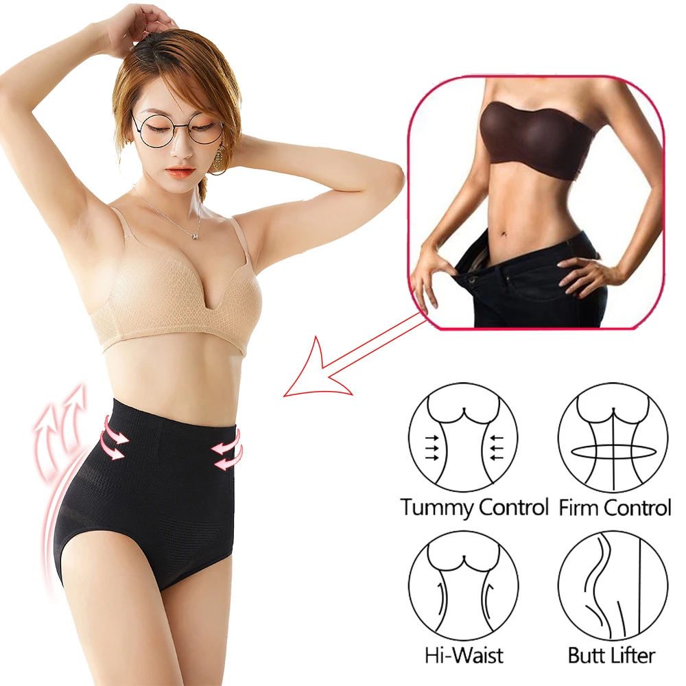 

SURE YOU LIKE Butt Lifter Waist Trainer Body Shapewear For Women Slimming High Waist Trainer Body Shaper Pants Abdomen Corset