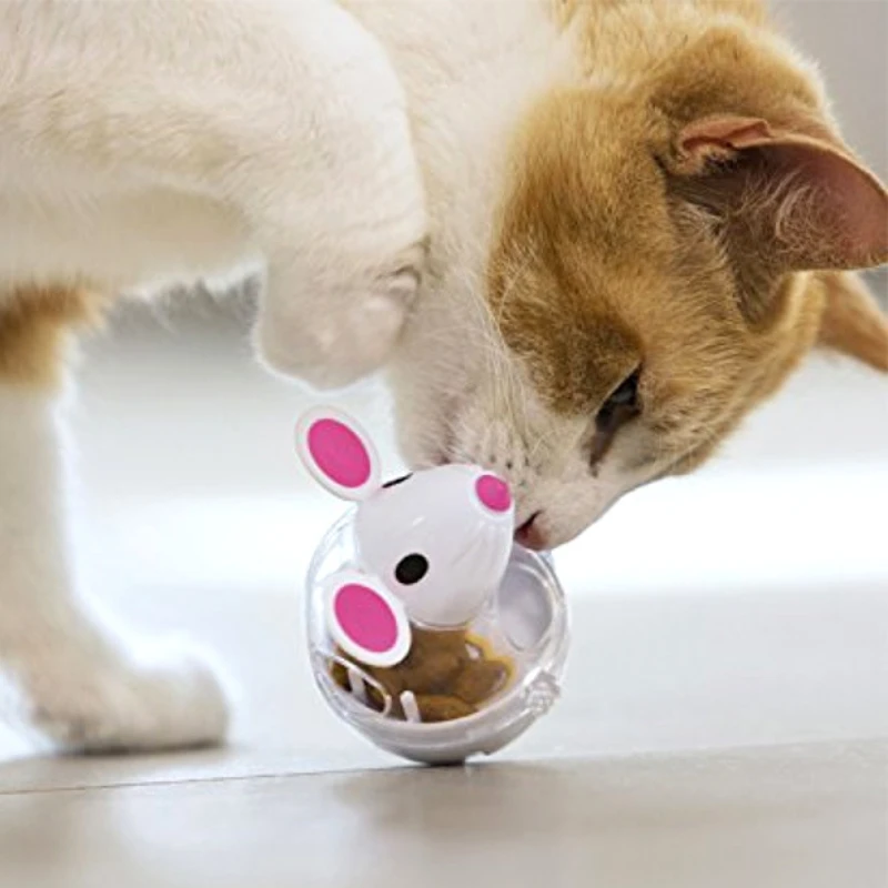 

Cat toy mouse tumbler leaking ball 2021 new pet cat toy fun tumbler leaking ball cute cat toy Mice & Animal Toys