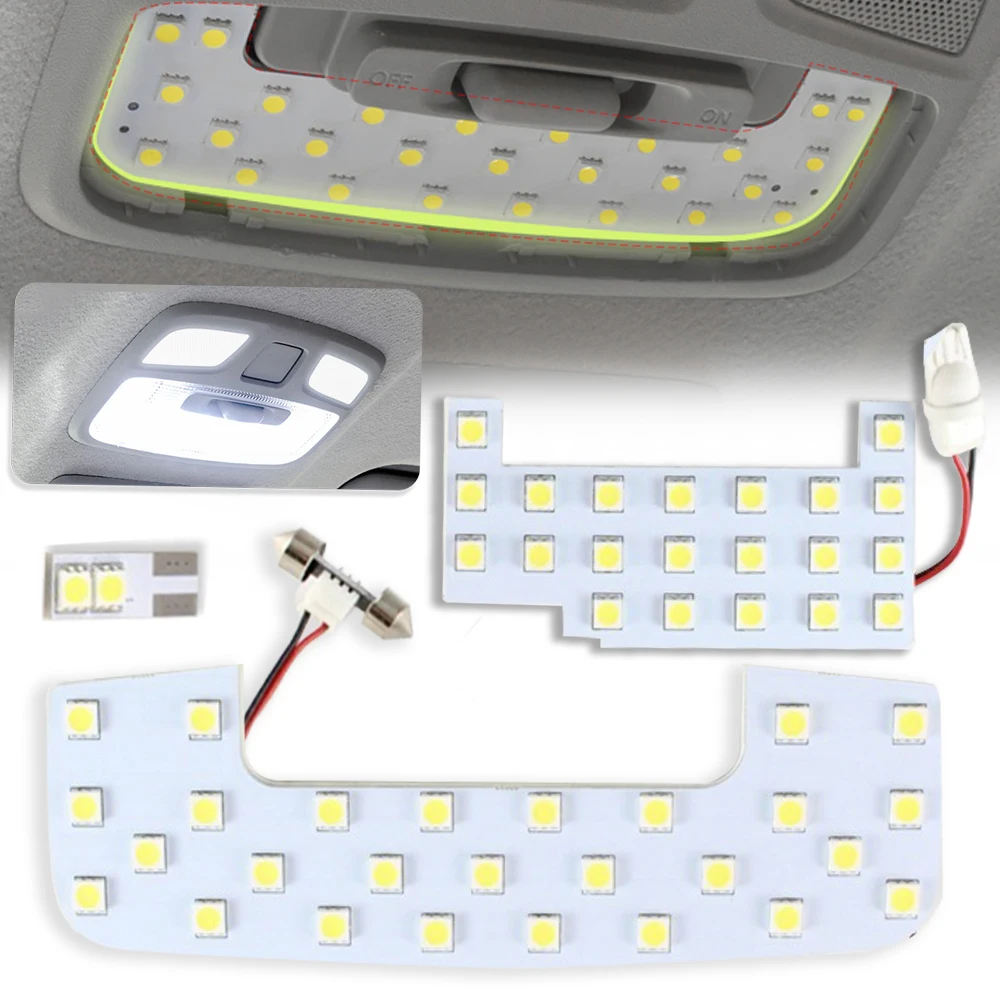 White LED Car Dome Roof Interior Light Accessories Reading Cabin Map Lamp Bulbs Kit For Suzuki Jimny JB64W JB74W 2019 2020 2021