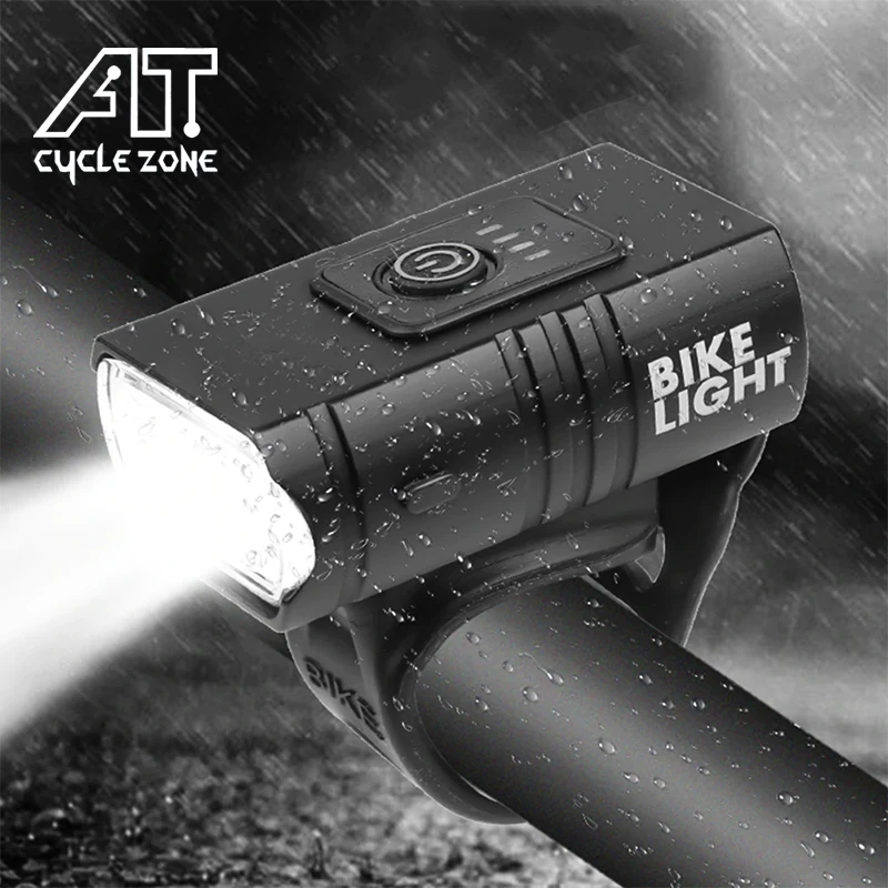 

CYCLE ZONE T6 10W 800LM USB Rechargeable MTB Mountain Road Flashlight Bike Light Front Lamp Accessories Bicycle Light