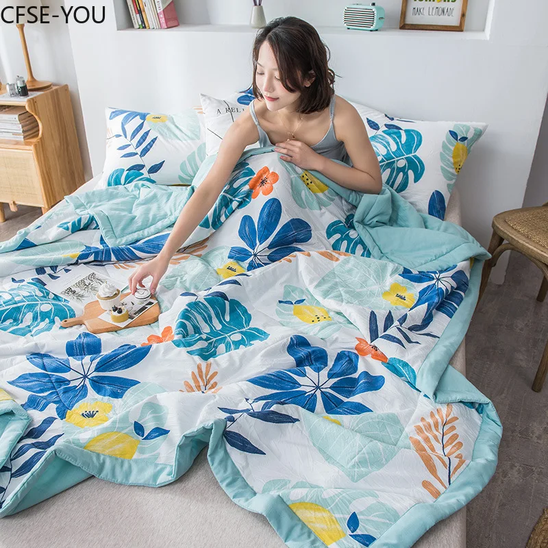 Мягкое хлопковое полотенце одеяла для кровати мягкое летнее одеяло с авокадо